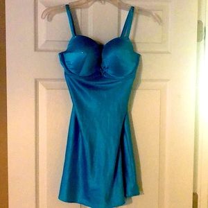 Victoria’s Secret bright blue teddy